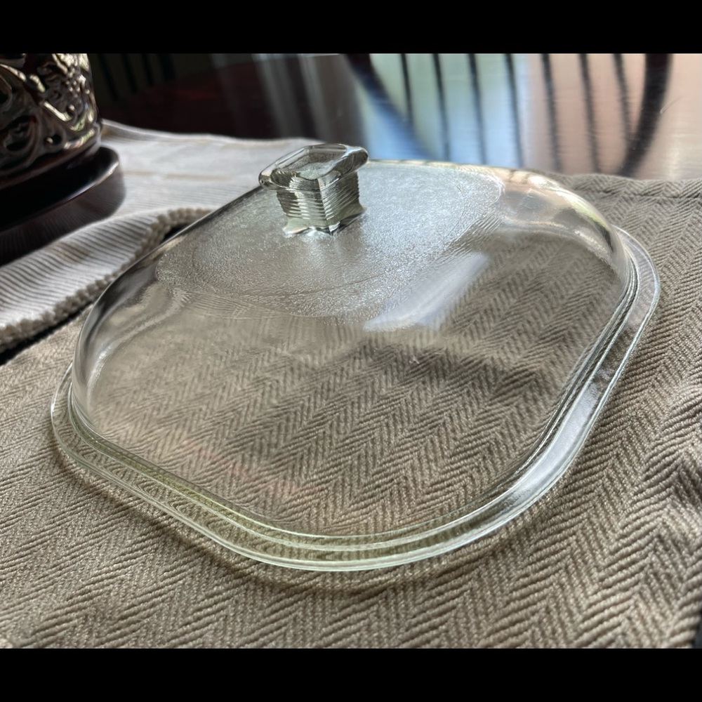 Vintage Domed Square Lid Square Handle
